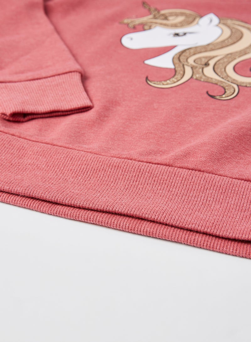 The Children's Place - Kids Unicorn Sweatshirt Shortcake - Image 1