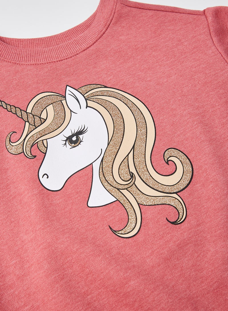 The Children's Place - Kids Unicorn Sweatshirt Shortcake - Image 1