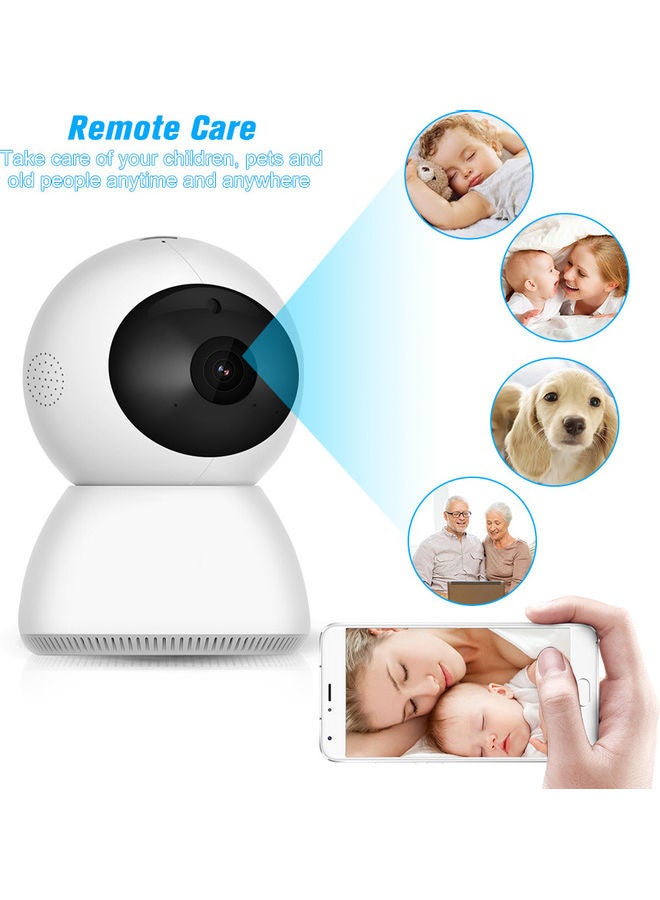 ماركة غير محددة - كاميرات PTZ IP الذكية بدقة 1920*1080P بدقة 2 ميجابكسل وكاميرا  داخلية لاسلكية تعمل بالواي فاي مع 9 لمبات ليد تعمل بالأشعة تحت الحمراء وتحكم في الهاتف ورؤية ليلية للكشف عن الحركة - Image 1
