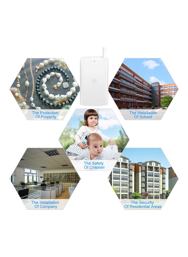 Chuango WD-80 315MHz Wireless Vibration Detector Anti-theft Sensor  Anti Lost Warning Door Window Alarm Sensor Home Security Alarm System white 16*5*11cm  - Image 2