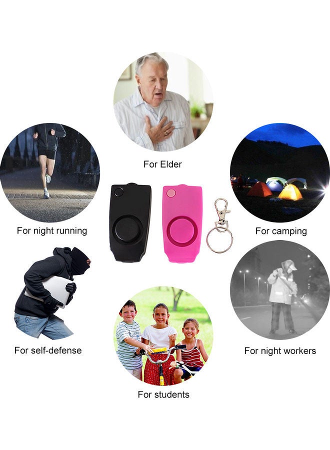 Personal 110dB Safe Sound Emergency Self-Defense Security Alarm Keychain for Women Girls Kids Elderly Explorer pink 8*3*5.5cm  - Image 4