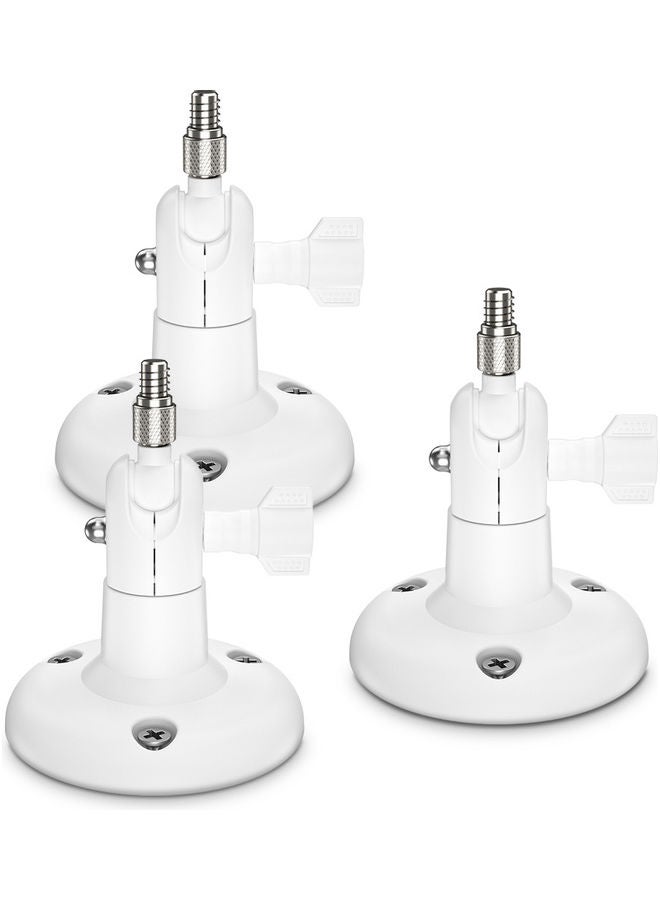 Pack Of 3 Adjustable Wall Mount white 11.7 x 9.7 x 9.7cm - Image 3