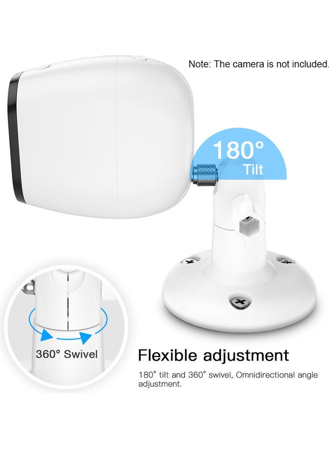 Pack Of 3 Adjustable Wall Mount white 11.7 x 9.7 x 9.7cm - Image 4