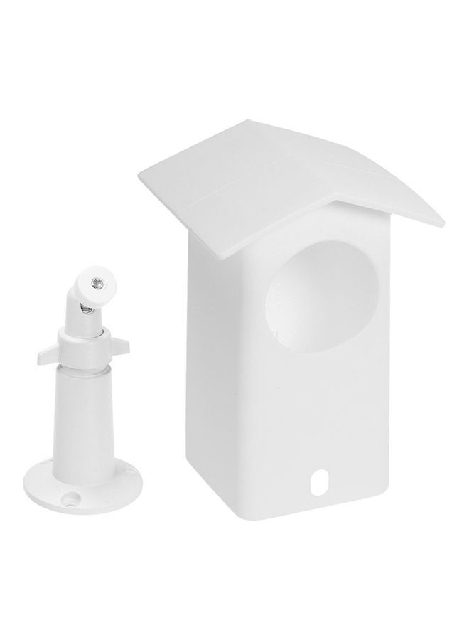 Real Water Resistant Protective Case Plus 360 Degree Protective Adjustable Metal Wall Mount Bracket white 14 x 9.2 x 9.7cm - Image 1