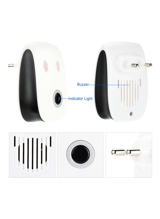 2 Pieces Of High Quality Ultrasonic Electronic Pest Repellent white 10 x 7 x 10cm  - Image 2