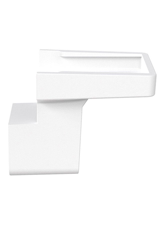 Generic - 2 Pieces Of Socket Holder Bracket AC Outlet Wall Moun white 11.2 x 5.8 x 7.2cm - Image 1