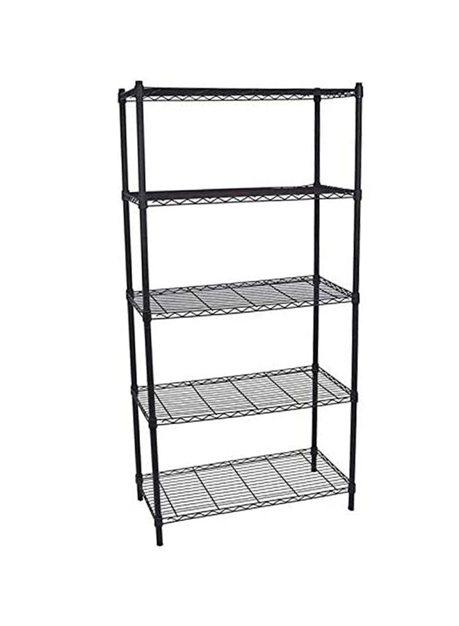 Storage Rack Black 55x30x150cm - Image 1