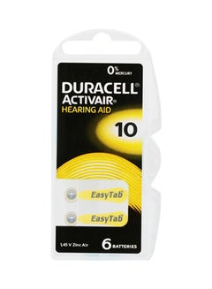Duracell Duracell Activair 1.45V Hearing Aid Batteries - Pack Of 6 Pieces 