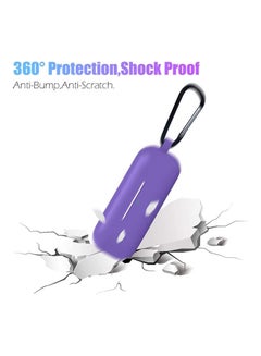 VINSOC Silicone Protective Case For Huawei Freebuds Lite purple  - Image 2