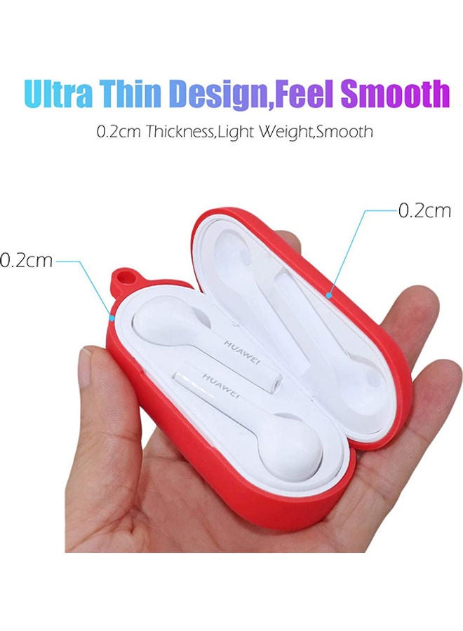 فينسوك حافظة واقية مصنوعة من السيليكون لسماعات فري بادز لايت من هواوي أرجواني - Image 3