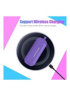 VINSOC Silicone Protective Case For Huawei Freebuds Lite purple  - Image 4