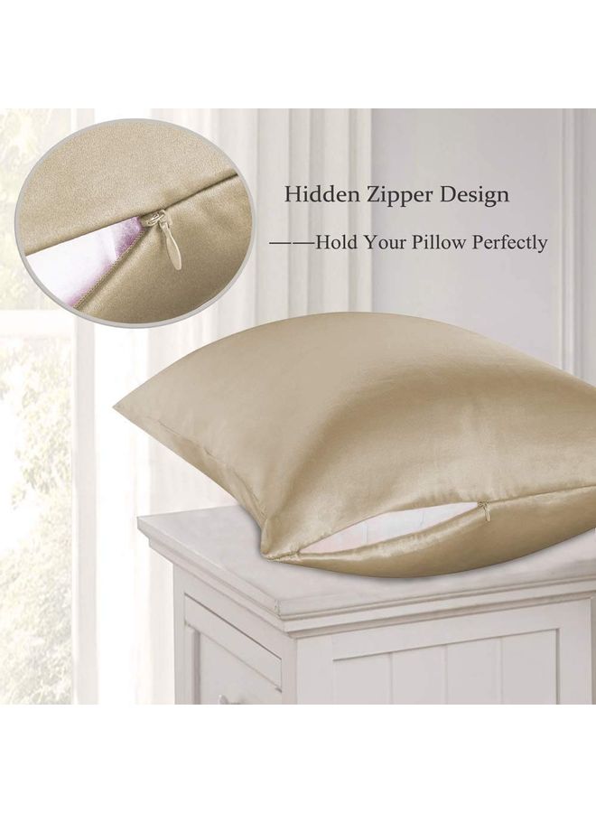 SMILEE Mulberry Queen Pillowcase Silk Apricot 76x51cm  - Image 4
