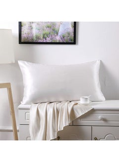 100% Pure Mulberry Queen Pillowcase Silk White 76x51cm - v1606119533/N42555221A_2