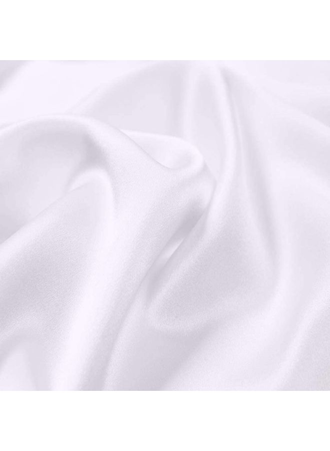 SMILEE 100% Pure Mulberry Queen Pillowcase Silk White 76x51cm  - Image 3