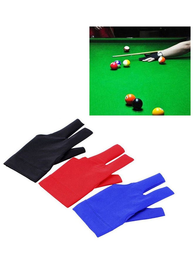 Generic 1Pc Billiard Elastic Anti-slip Snooker Cue Pool Shooters Three Fingers Gloves Tool 20 x 10 x 20cm  - Image 3