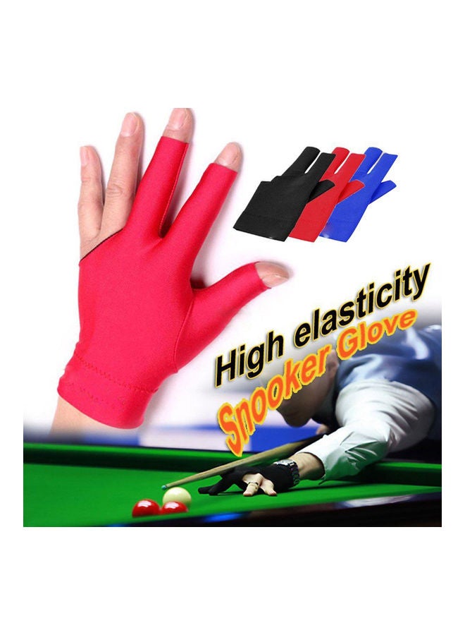 Generic 1Pc Billiard Elastic Anti-slip Snooker Cue Pool Shooters Three Fingers Gloves Tool 20 x 10 x 20cm  - Image 2