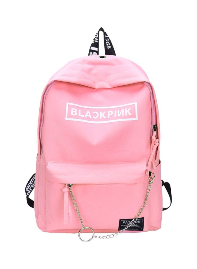 بيوينتي حقيبة ظهر مقاس 16.9 بوصة وردي/أبيض