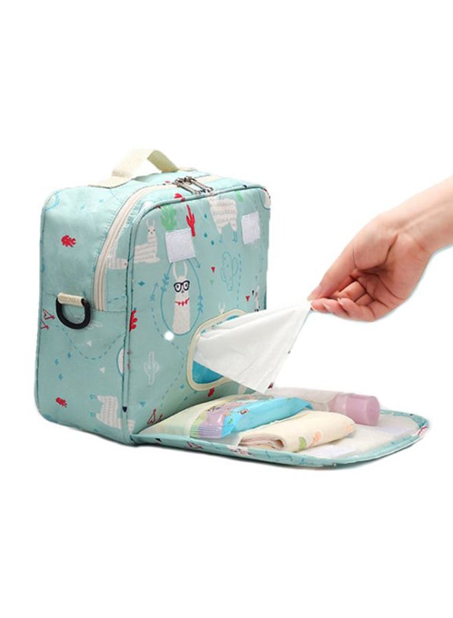 Beauenty Cartoon Animals Printed Baby Diaper Bag Blue/White/Red  - Image 3