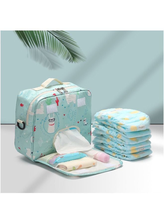 Beauenty Cartoon Animals Printed Baby Diaper Bag Blue/White/Red  - Image 5