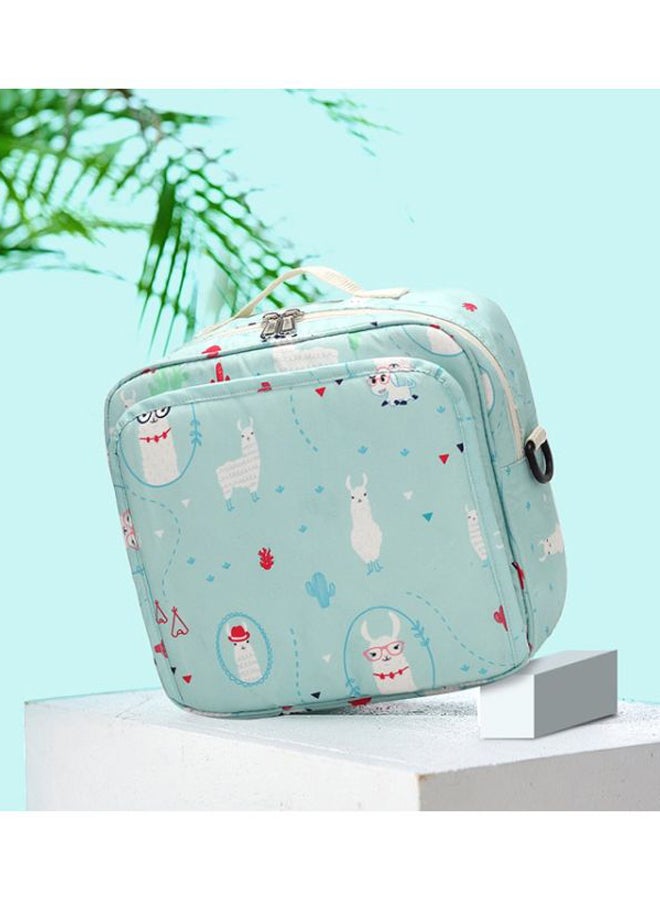 Beauenty Cartoon Animals Printed Baby Diaper Bag Blue/White/Red  - Image 2