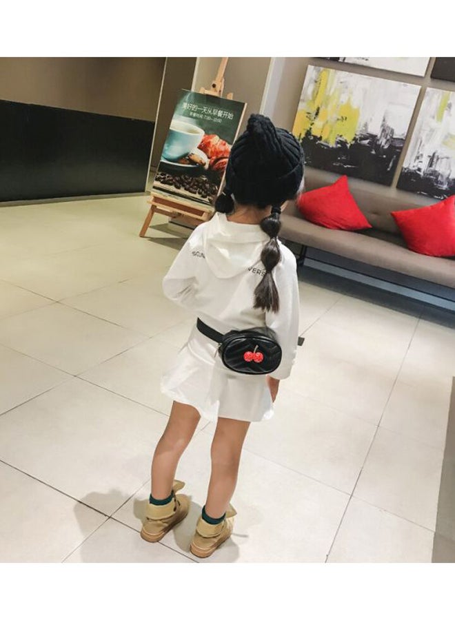 بيوينتي حقيبة خصر مزينة بتصميم الكرز للأطفال أسود/أحمر - Image 3