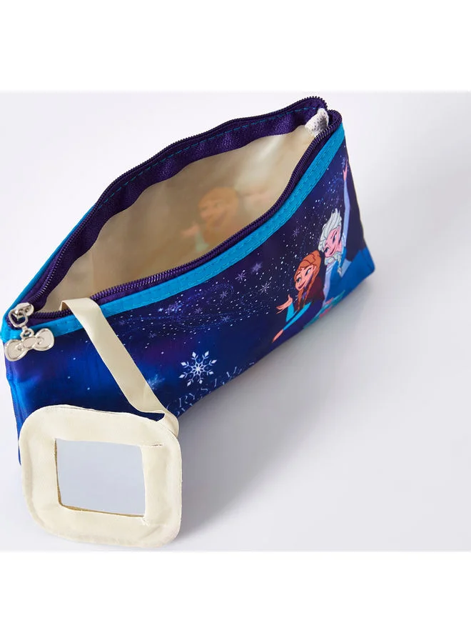 Disney Frozen Accessories Bag With Mirror Blue 11x18cm