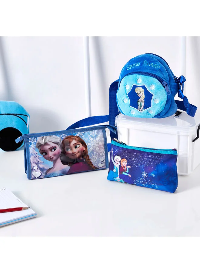Disney Frozen Accessories Bag With Mirror Blue 11x18cm