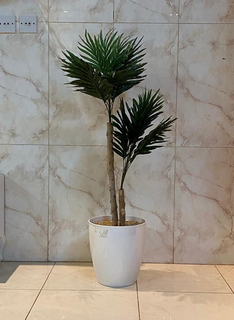 Artificial Tree Double Branches Palm Leaf multicolour 20x100x20cm