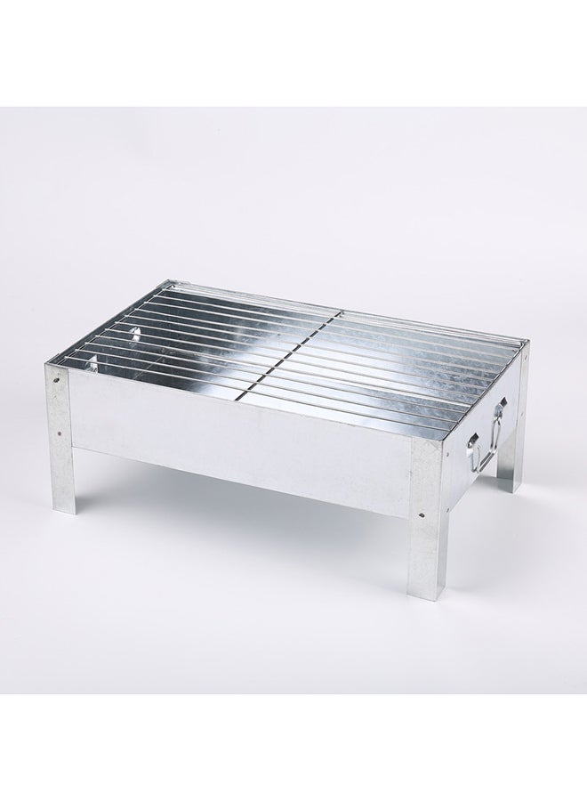 LAWAZIM Portable Charcoal Grill Silver
