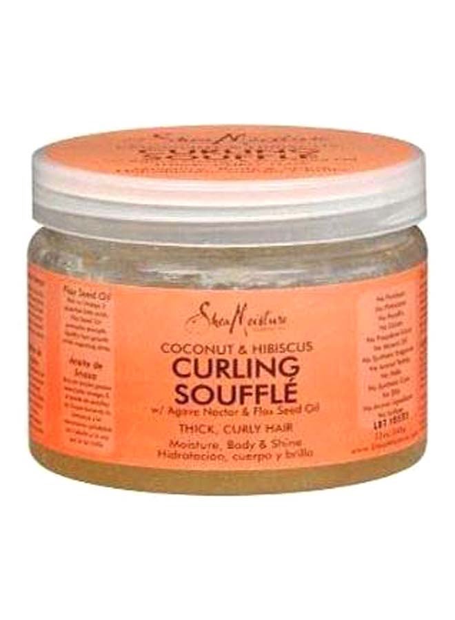 SheaMoisture - Coconut And Hibiscus Curling Souffle Gel 38 12 Ounces Orange/White 340grams - Image 1