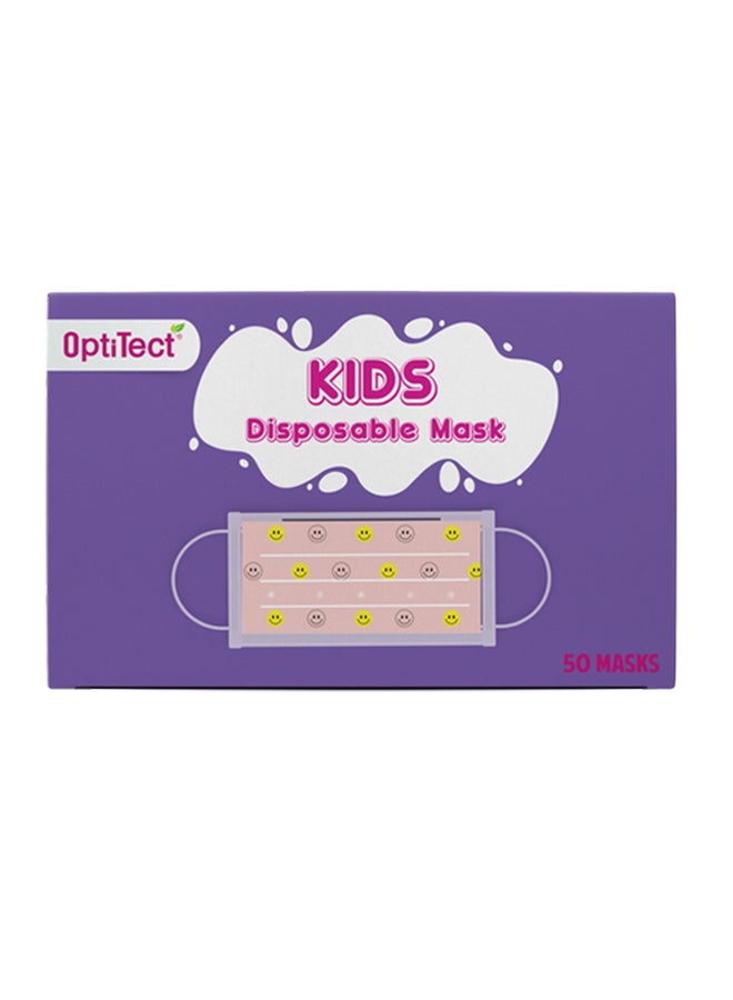 OptiTect - 50-Piece 3 Layer OptiTech Kids Disposable Face Mask - Image 1