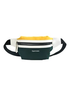 Colourblock Design Waistpack Green/Yellow/White