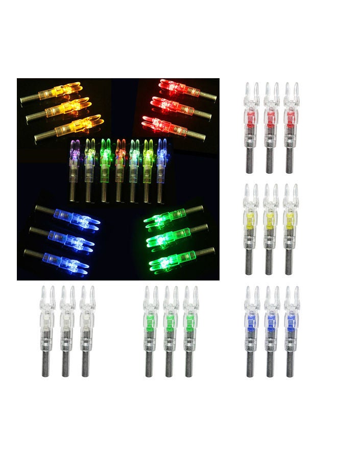 Generic - 3Pcs/Box Hunting Bowstring Activated LED Lighted Nock for 6.2/6.25mm Arrow Shaft 20*10*20cm - Image 1