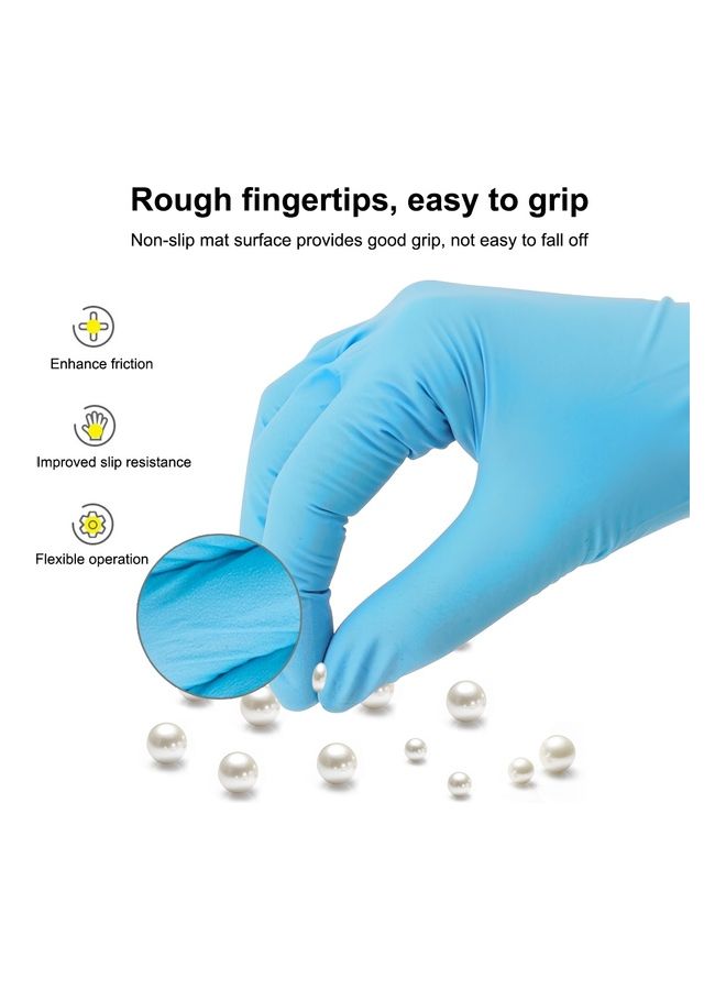 100-Piece Disposable Butyronitrile Gloves 27x15x27cm - Image 4