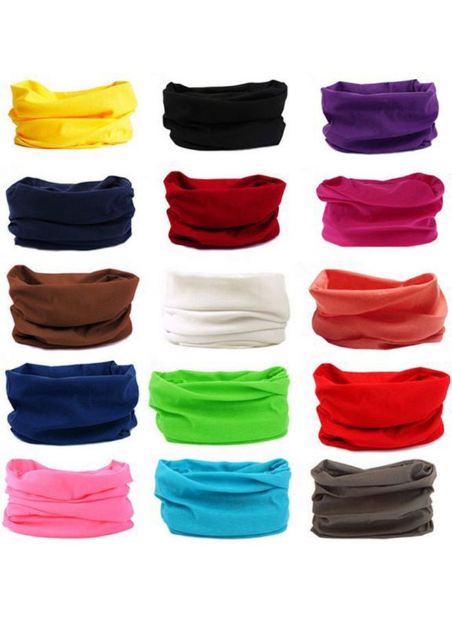 Generic Women Pure Color Cycling Headscarf Head Wrap Bandana Scarf Headwear Warm 20 x 10 x 20cm - Image 2