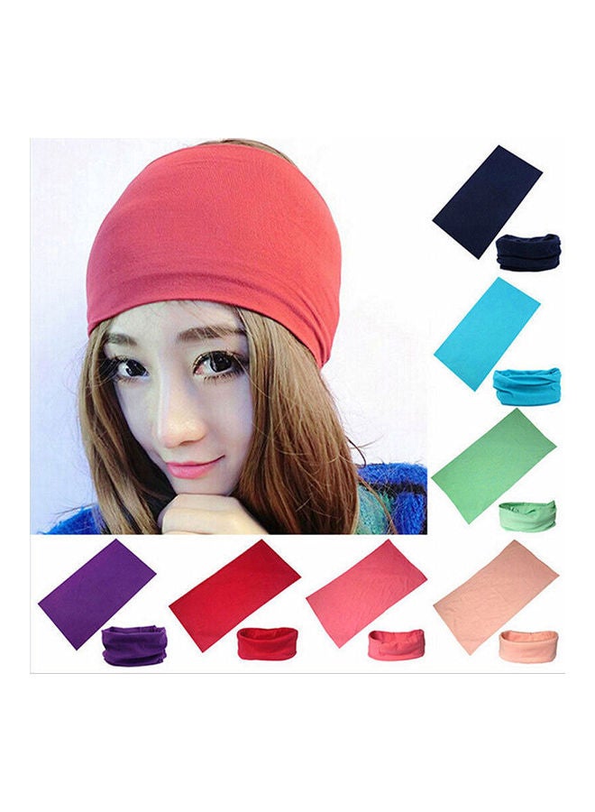Generic Women Pure Color Cycling Headscarf Head Wrap Bandana Scarf Headwear Warm 20 x 10 x 20cm - Image 4