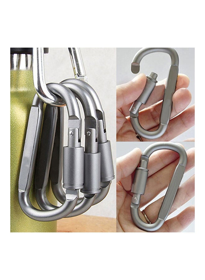 Generic 5 Pieces Carabiner D-Ring Keychain Clip Hook Outdoor Camping Lock 20 x 10 x 20cm  - Image 1