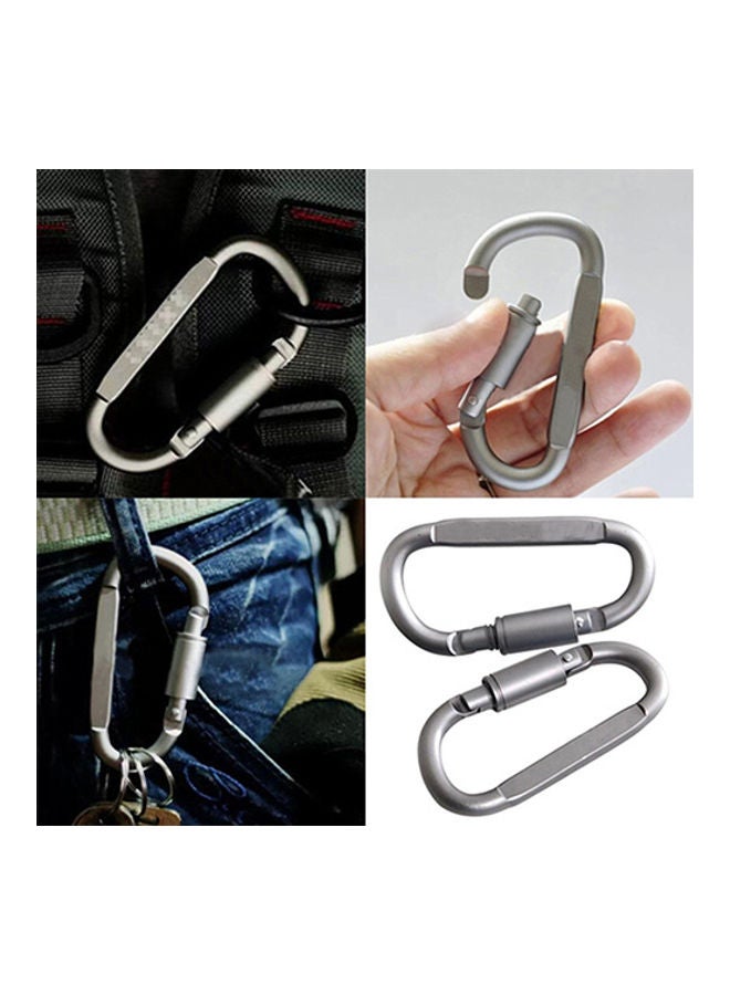Generic 5 Pieces Carabiner D-Ring Keychain Clip Hook Outdoor Camping Lock 20 x 10 x 20cm  - Image 3