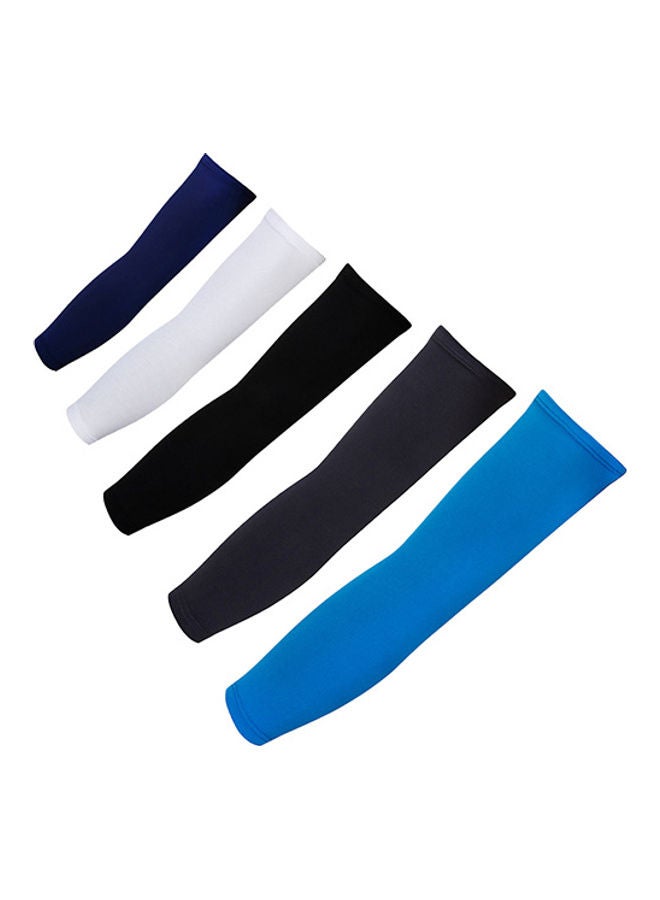 Generic Compression Fit Hand Cooling Ribbing UV Protection Outdoor Arm Sleeves 20x10x20cm  - Image 4