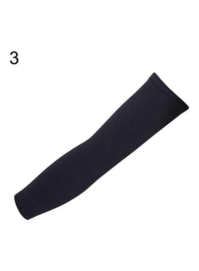 Generic Compression Fit Hand Cooling Ribbing UV Protection Outdoor Arm Sleeves 20x10x20cm  - Image 1