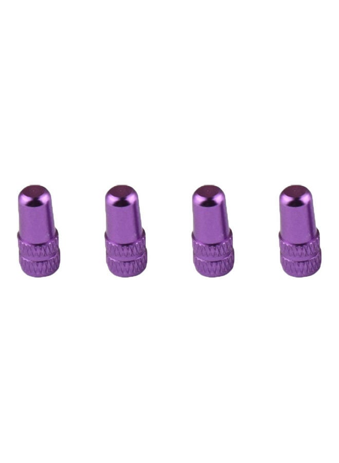Generic 4 Pcs Bright Color MTB Fixed Gear Bicycle Tire Valve Stem Dust Cap Aluminum Cover 20 x 10 x 20cm - Image 1