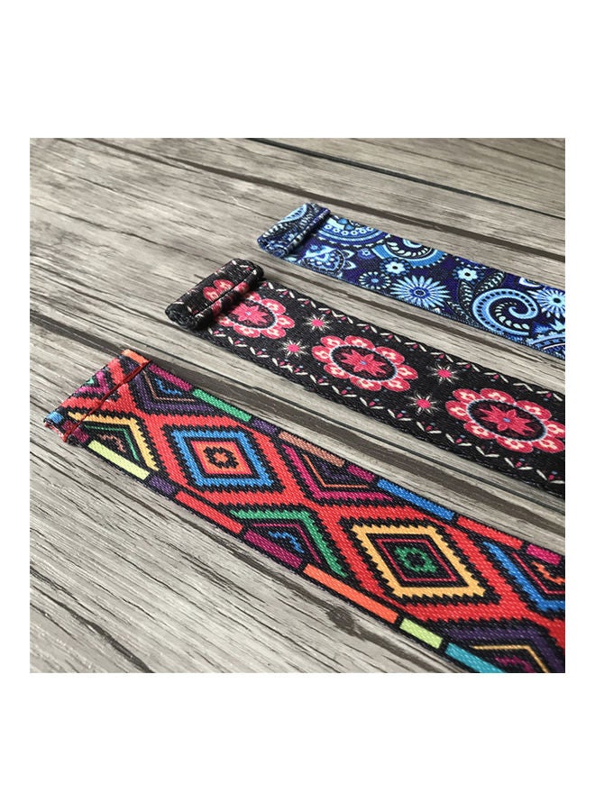 Generic Yoga Stretch Strap Flower Print D-Ring Waist Leg Fitness Exercise Training Belt 20 x 10 x 20cm  - Image 5