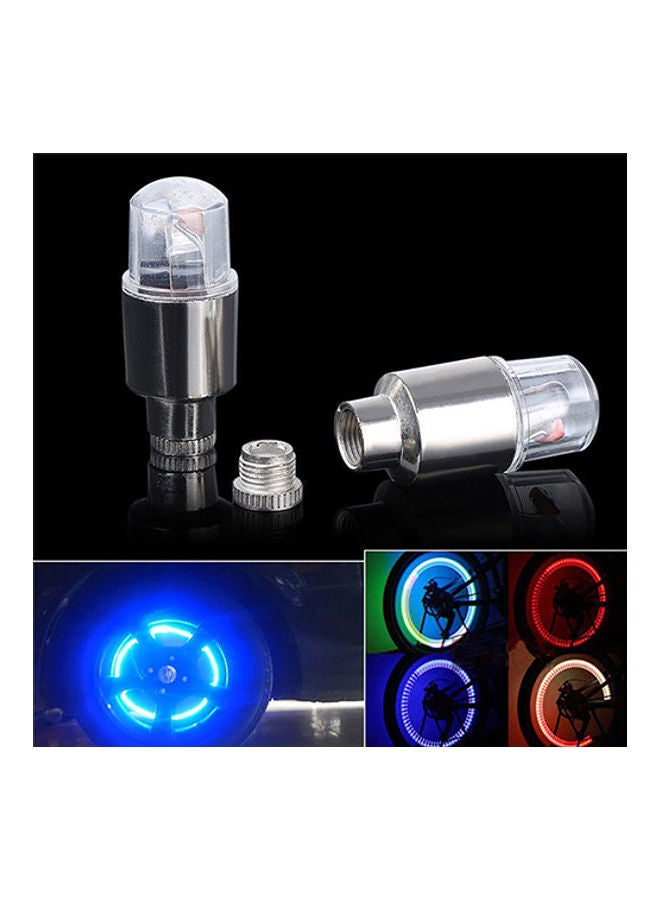 Generic 2 Pcs LED Lamp Flash Tire Wheel Valve Cap Light For Car Bike Bicycle Motorcycle  - Image 2