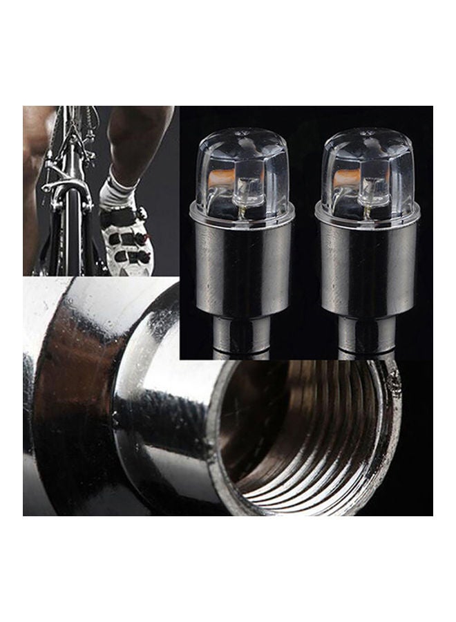Generic 2 Pcs LED Lamp Flash Tire Wheel Valve Cap Light For Car Bike Bicycle Motorcycle  - Image 3