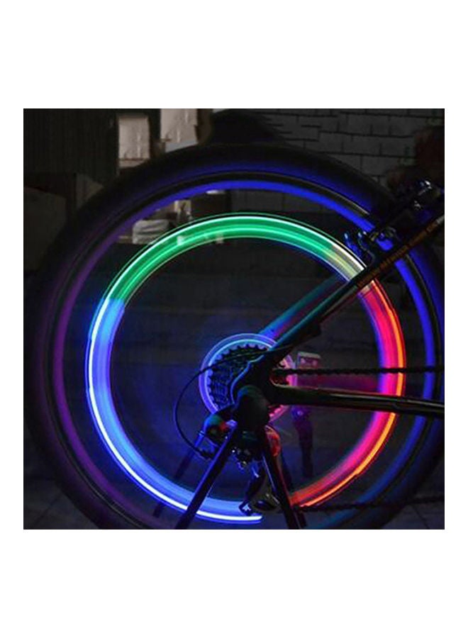 Generic 2 Pcs LED Lamp Flash Tire Wheel Valve Cap Light For Car Bike Bicycle Motorcycle  - Image 5