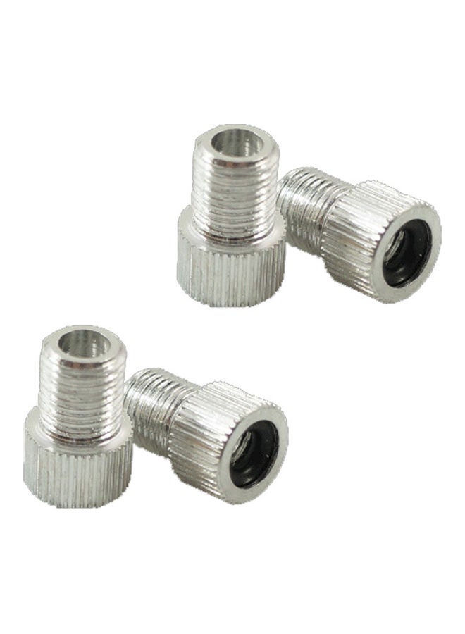 4 Pcs Presta to Schrader Valve Adaptor Bike Bicycle Fixed Gear Tire Connector 20 x 10 x 20cm