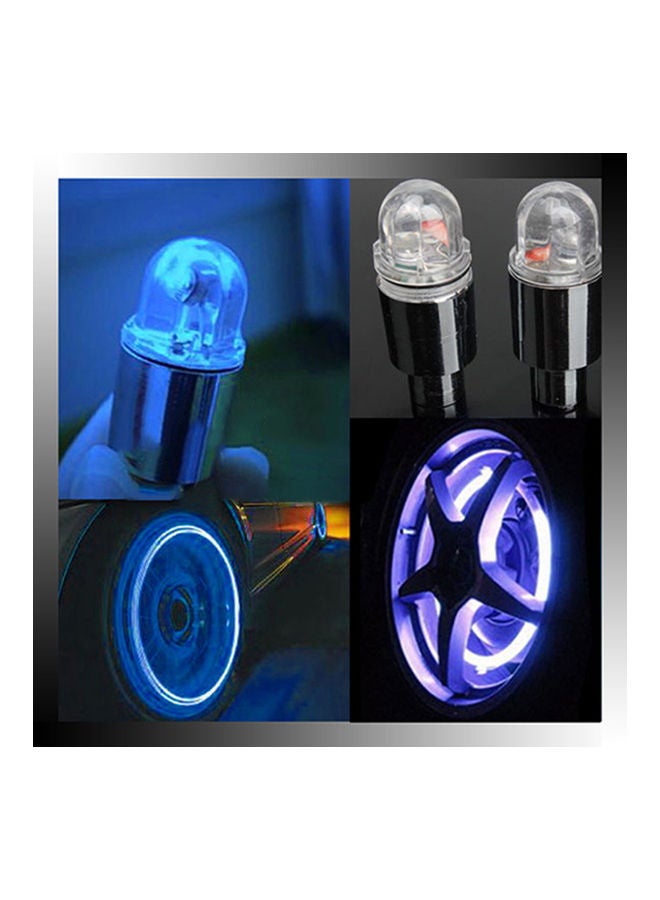 Generic 1-Pair Motor Cycling Bike Bicycle Car Tyre Tire Valve Blue LED Wheel Lights 20x10x20cm - Image 3