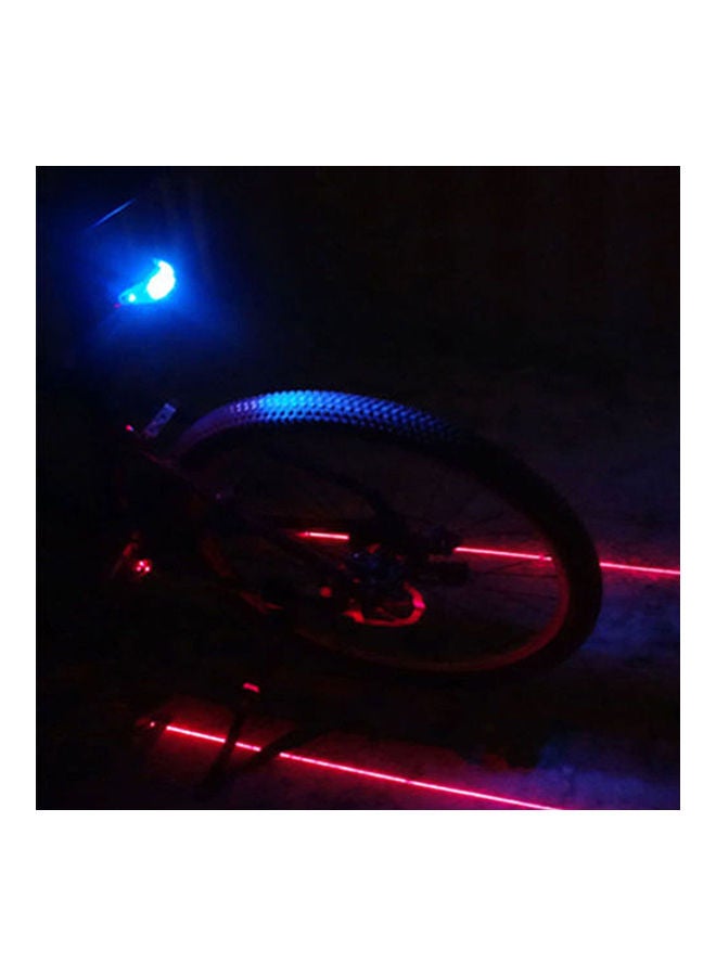 Generic Bike 2 Laser+5 LED Flashing Lamp Rear Cycling Bicycle Tail Safety Warning Light 20*10*20cm  - Image 2