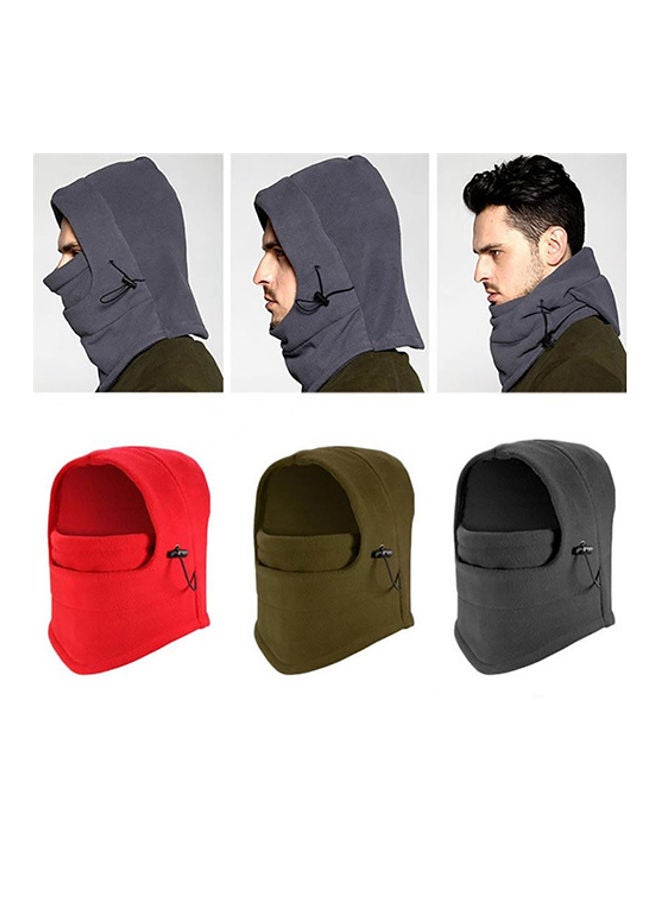 Generic Unisex Winter Outdoor Bike Riding Hat Windbreak Hooded Mask Balaclavas Hat Cap 20*10*20cm  - Image 3