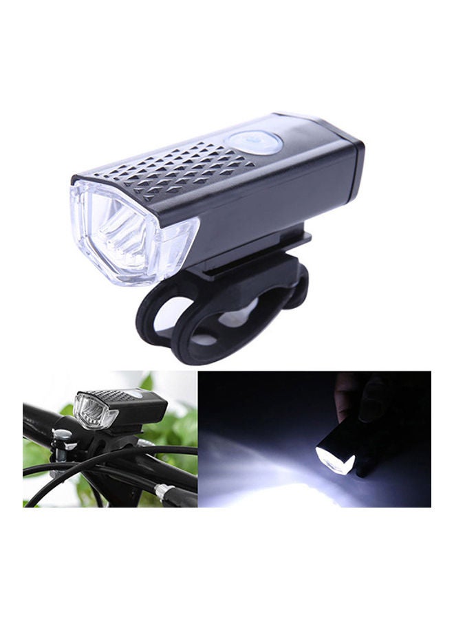 300LM LED USB Rechargeable 3 Modes Cycling Bicycle Front Light Bike Head Lamp 20*10*20cm - Image 1
